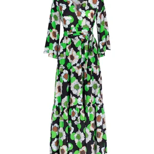 ABITO FLOREALE NERO -ANONYME-