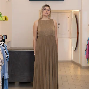 ABITO LUNGO DORATO -SOLOTRE-