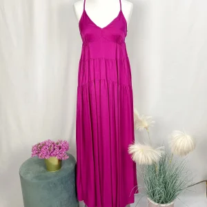 ABITO BALZE FUCSIA E OCRA- ANITIE'