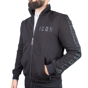 ICON Felpa Zip Nero / Nero ICUF2W6F058